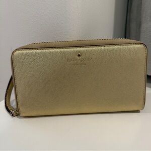 Kate Spade Leather Gold Wallet